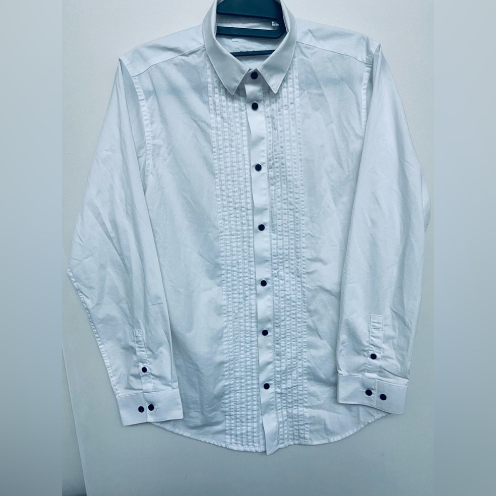 Calvin Klein Boys 18 Tuxedo Shirt - worn once